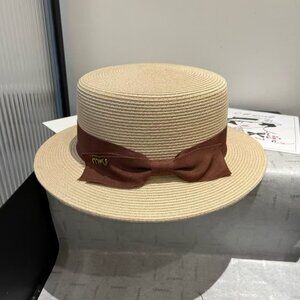 Miu Miu Straw Hat with Red Trim